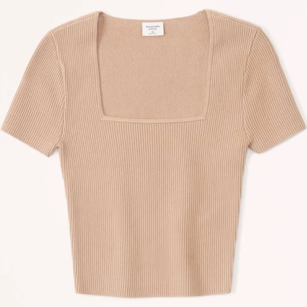 Abercrombie Ottoman Squareneck Sweater Tee